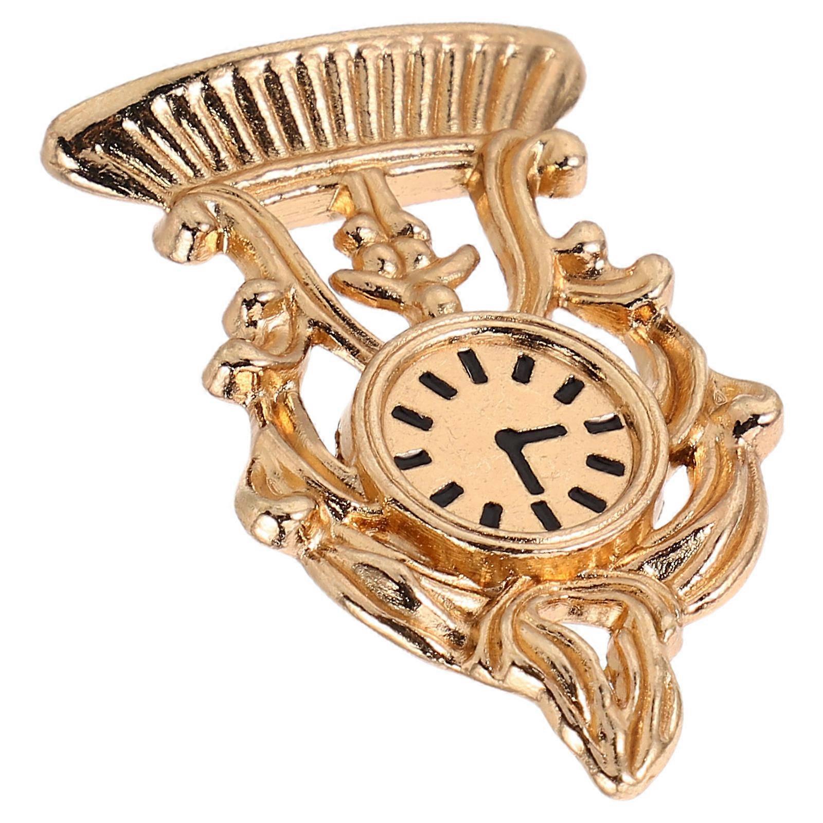 Style Vintage Clock Model for Dollhouse Decoration