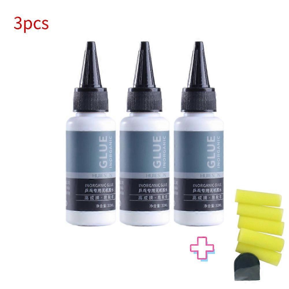 Table Tennis Glue Set Water-based Glue VOC Free Ping Pong Rubber Adhesive with brush for Racket Tennis Paddle Glue Easy To Use