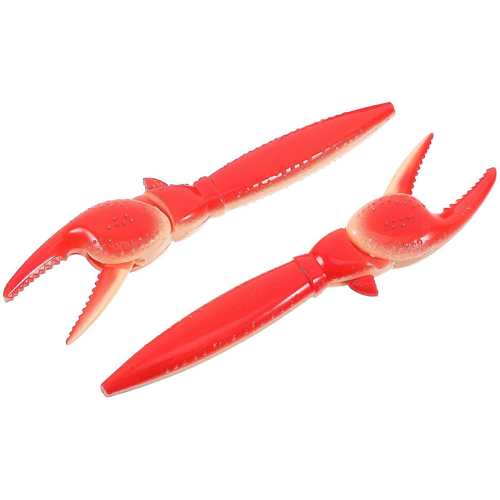 Red Crab Ballpoint Pens for Writing Use 2Pcs Unique Crab Shape Design