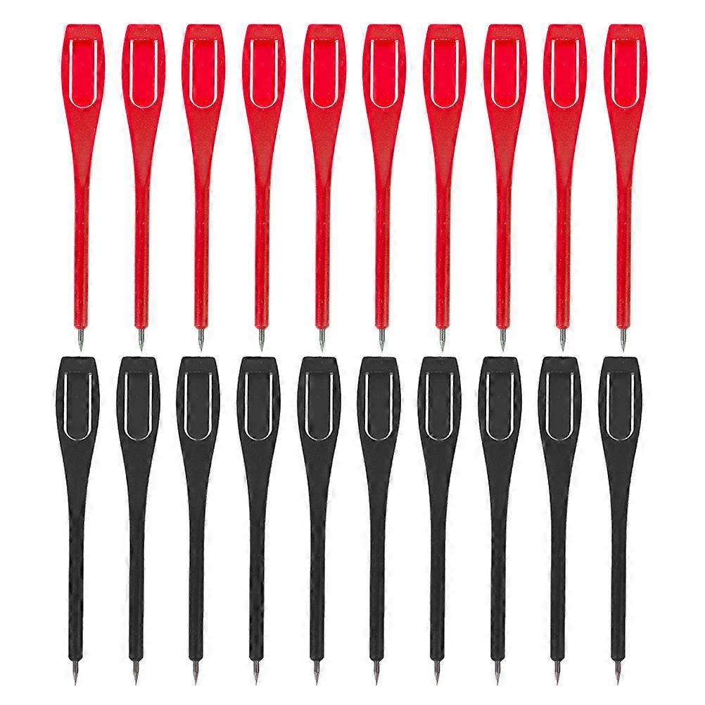 Plastic Golf Scoring Pencils for Drafting 20Pcs Assorted Color Pack