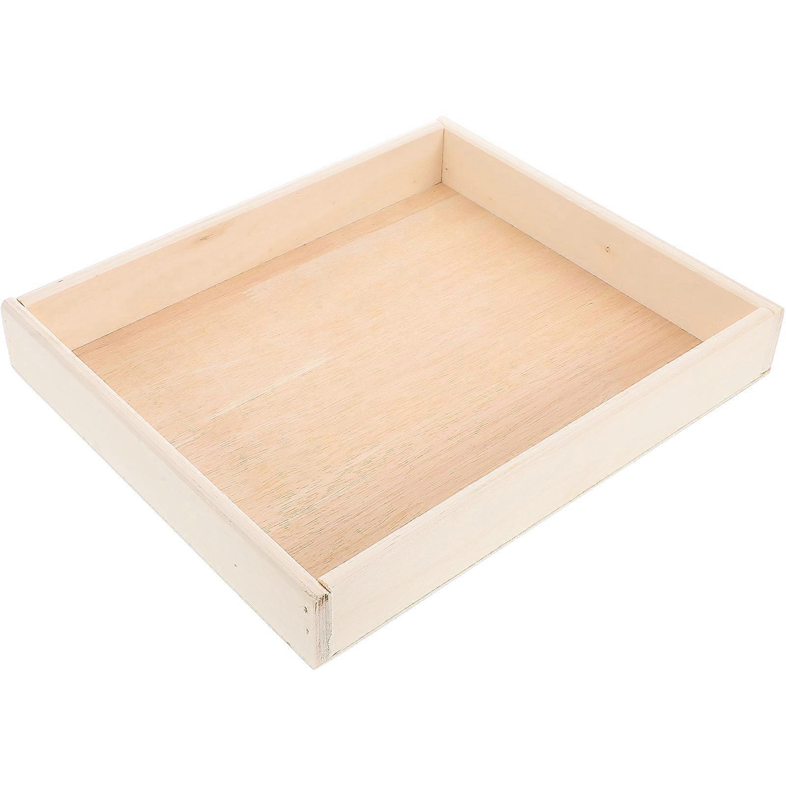 Beige Wooden Puzzle Tray for Puzzle Assembly and Sorting Aid