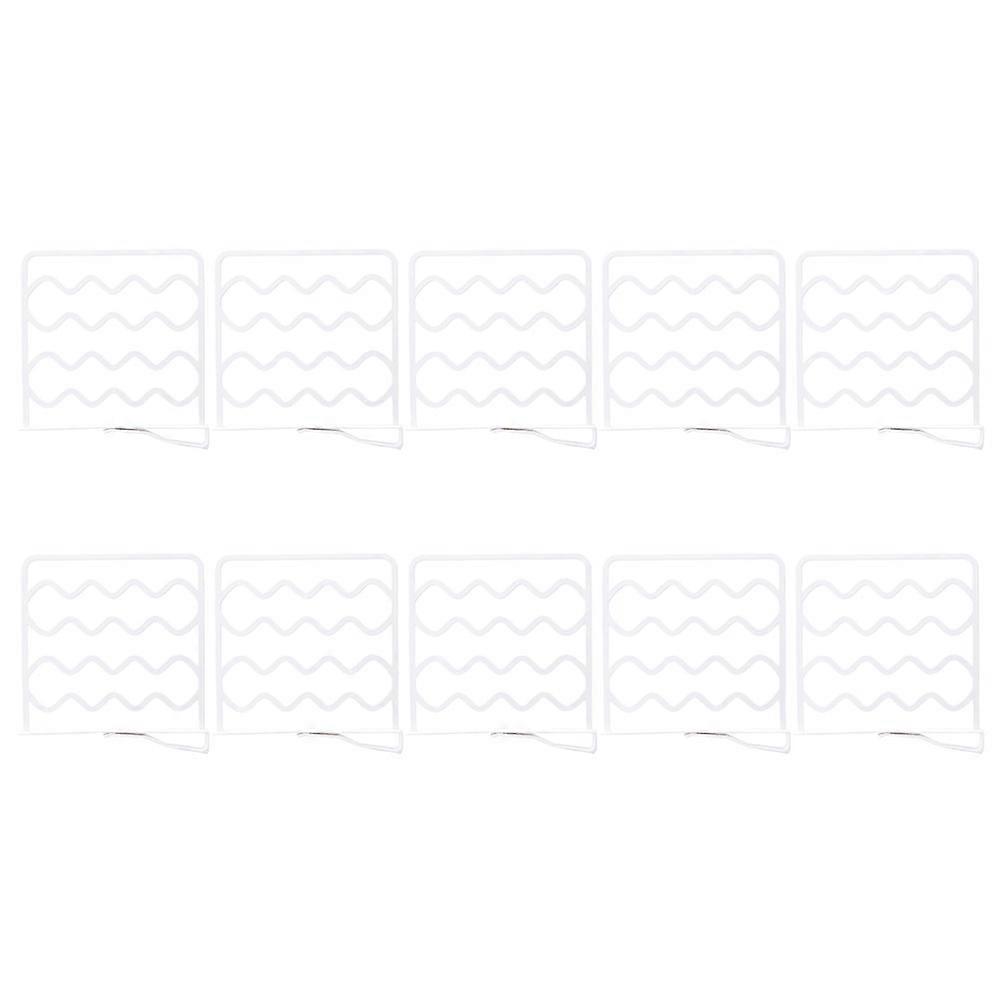 White Adjustable Closet Dividers for Organizing Use 10Pcs Shelf Dividers