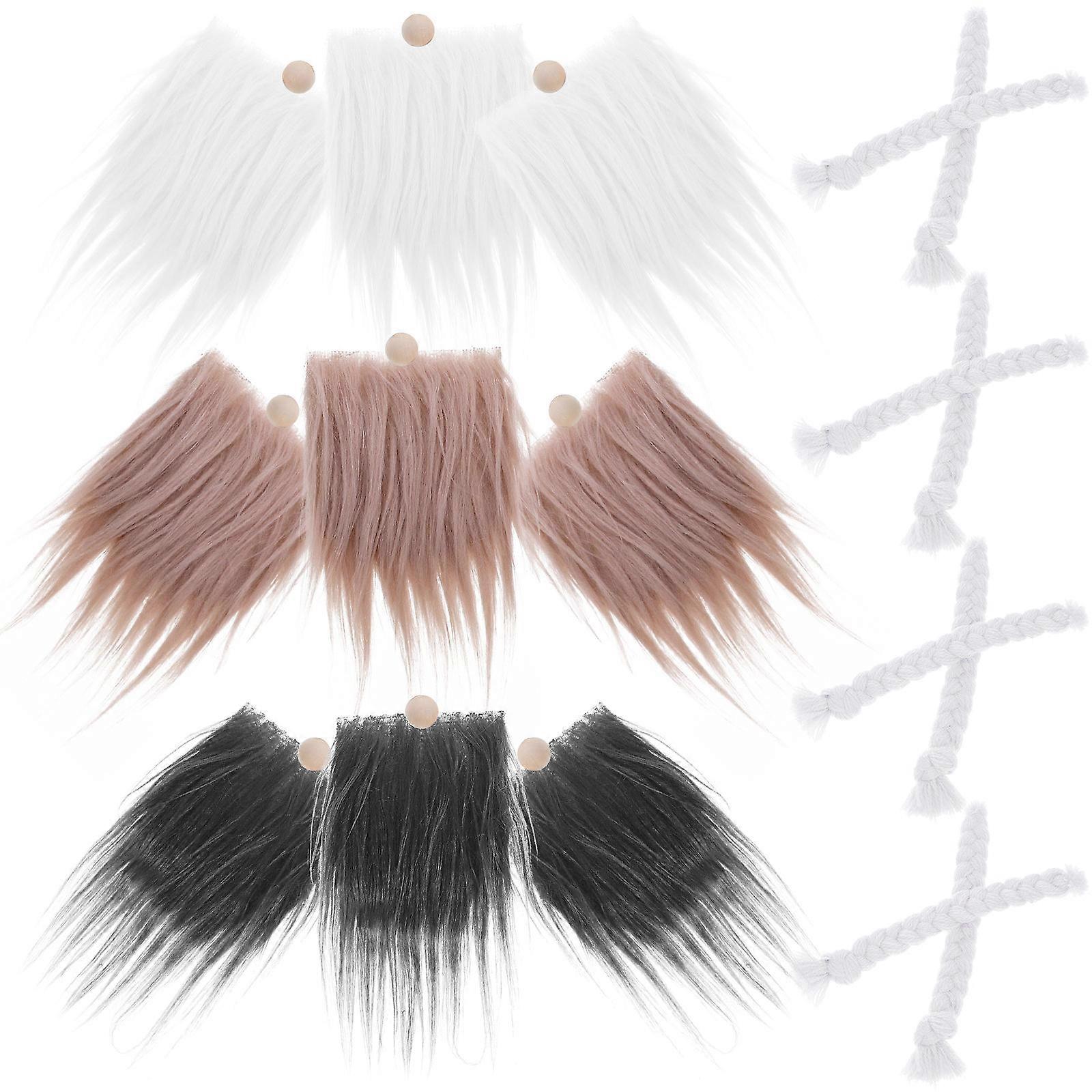 Gnome Making Beard DIY Gnome Beard Craft Supplies 3Sets for Decor