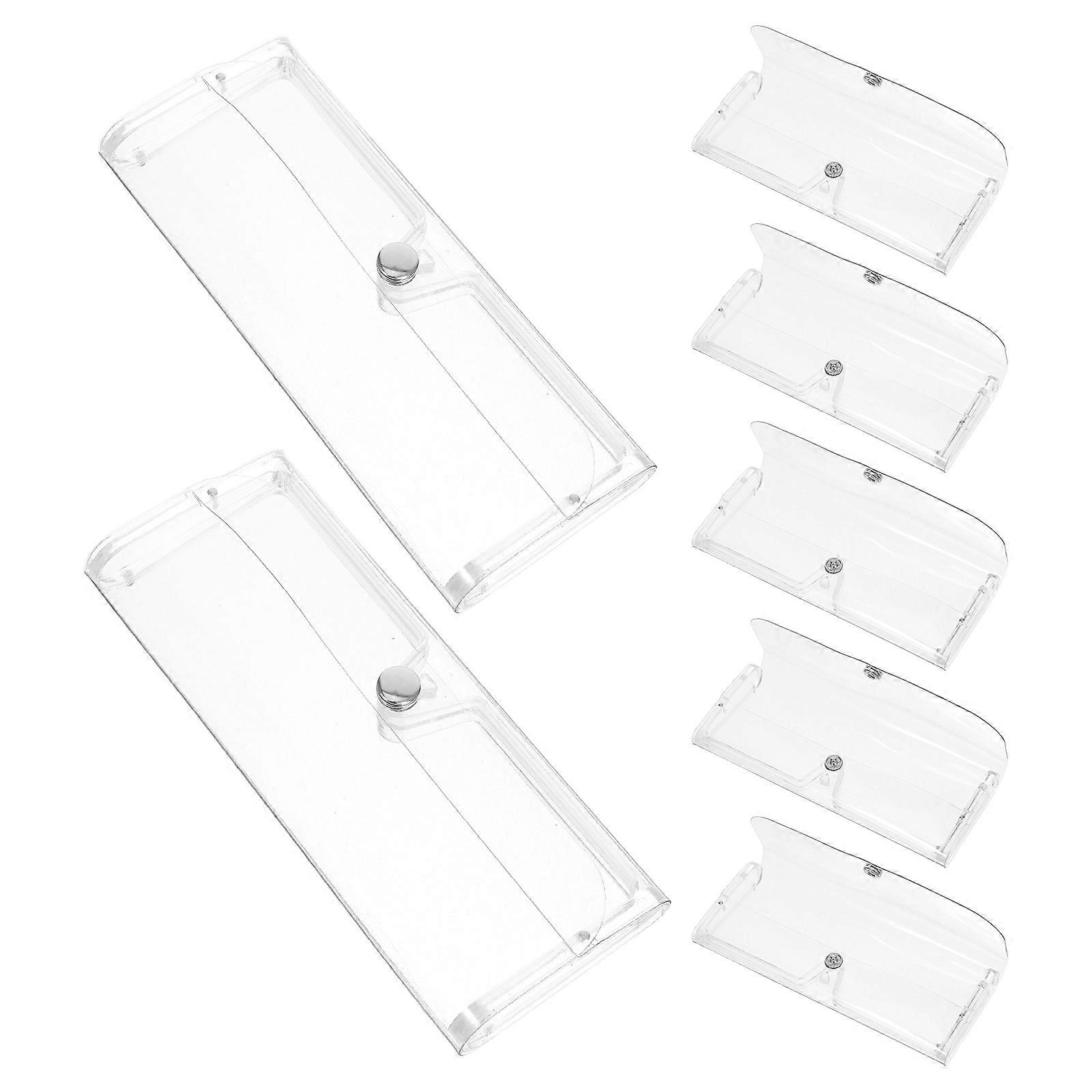 Compact Hard Shell Sunglasses Case For General Users Lens Protection Transparent Material 42 Pcs