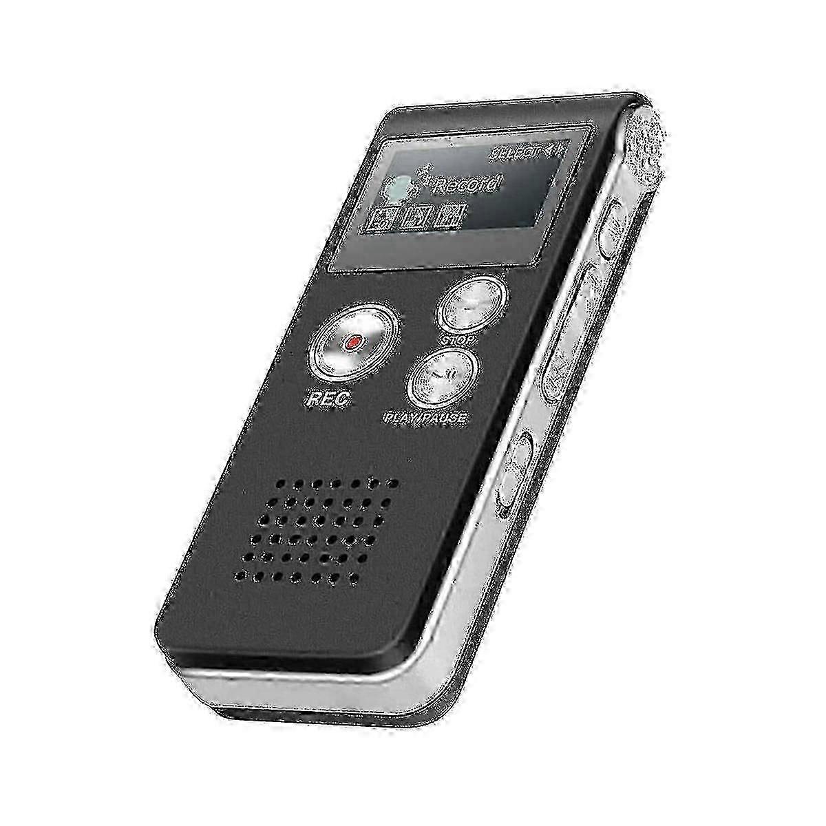 Digital EVP Voice Activated Recorder with USB Connection and 8GB Memory for Paranormal Ghost Hunting Device - Black