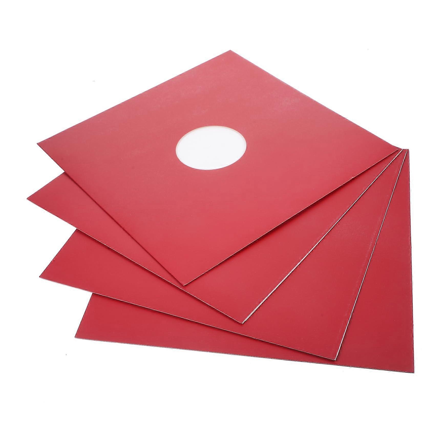 4pcs Vinyl Record Sleeves Dustproof ScratchResistant Outer Covers for LP Albums Preservation