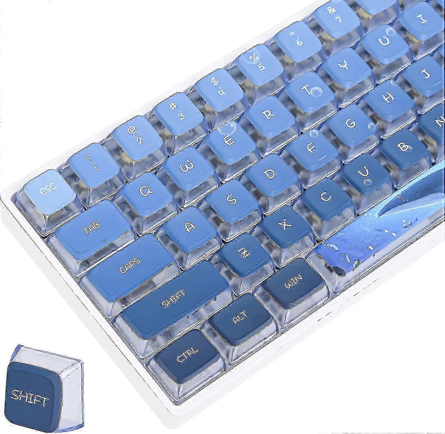 ASA Profile Pudding Keycaps Set, 118 Keys for 60 Percent Keyboard Layout