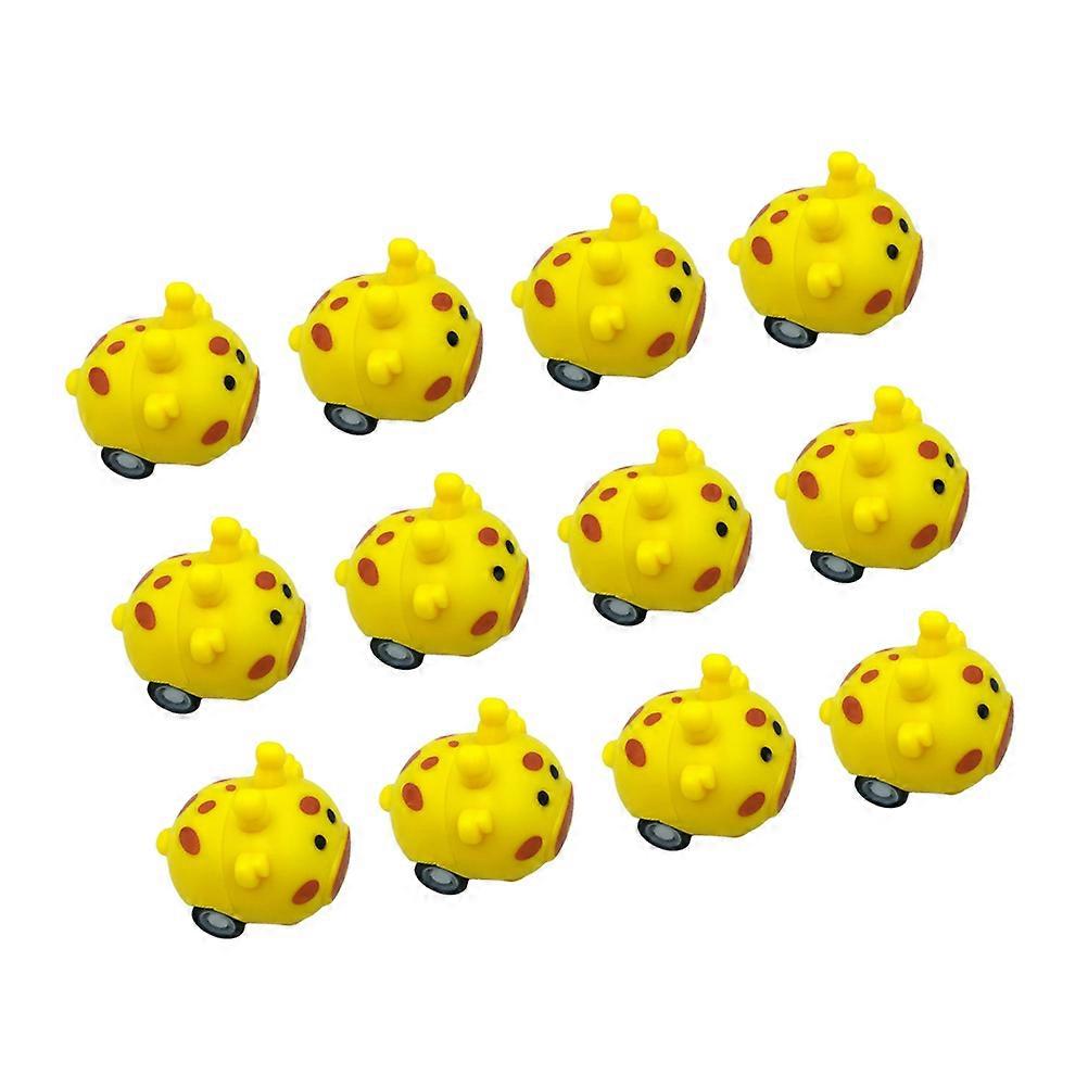 Mini Giraffe Car Toy Set for Kids Made of Durable ABS PP TPE with Pull Back Feature 12pcs