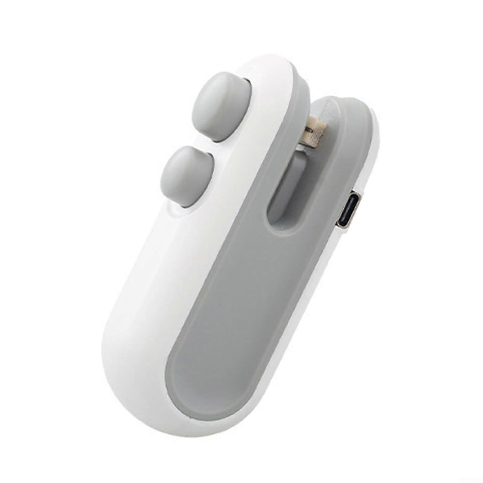 Bag Sealer 2 in 1 Handheld Heat Sealer and Cutter for Snacks Airtight Seal White Blue