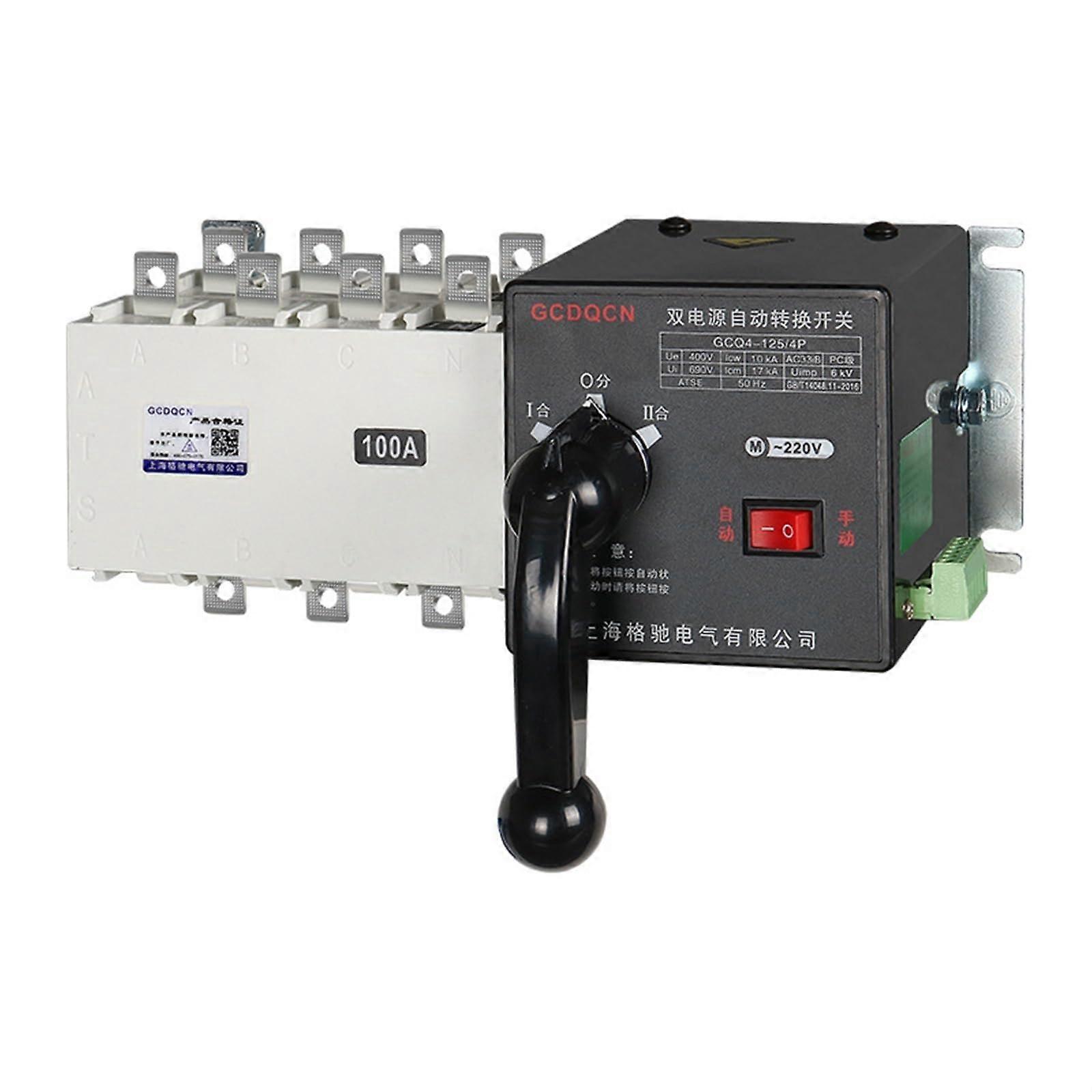 GCQ4 Isolated PC-Level Dual Power Automatic Transfer Switch 4P315A Fire Safety Mains Power Generator Switch 5V