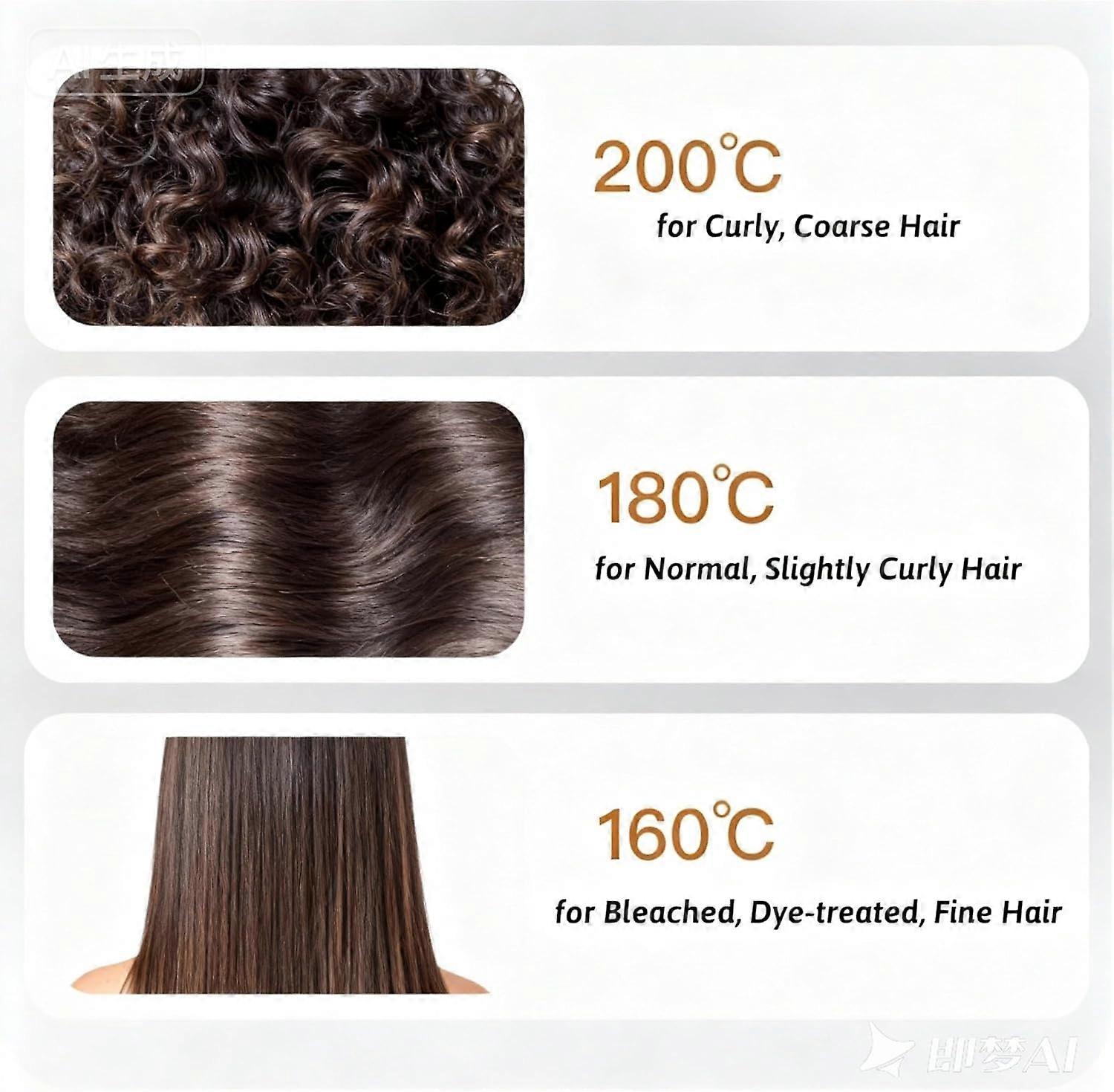 Mini Cordless Hair Straightener Comb with 3Speed Control, AntiScald, 30s HeatUp, Black