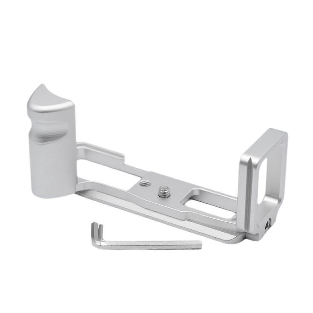 Camera L Bracket Hand Grip Quick Release Plate for Olympus E-M10IV Camera Accessories Silver