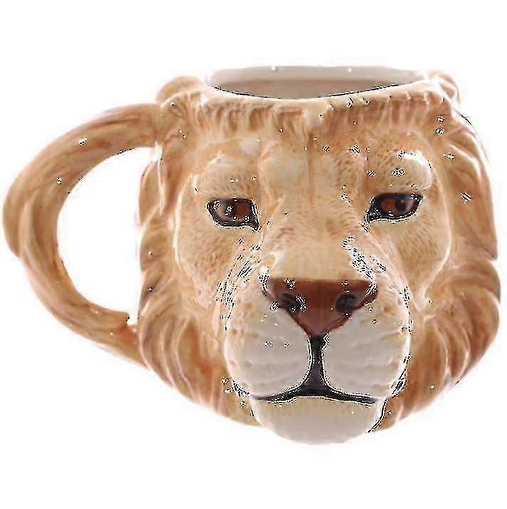Ceramic Mug With Tiger Head Desig