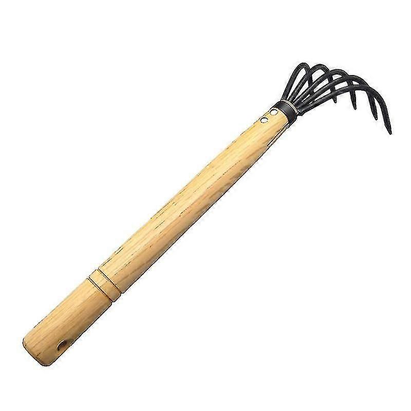 Hand Rake,portable Digging Tool Mini Steel Rake For Garden Transplanting Tool