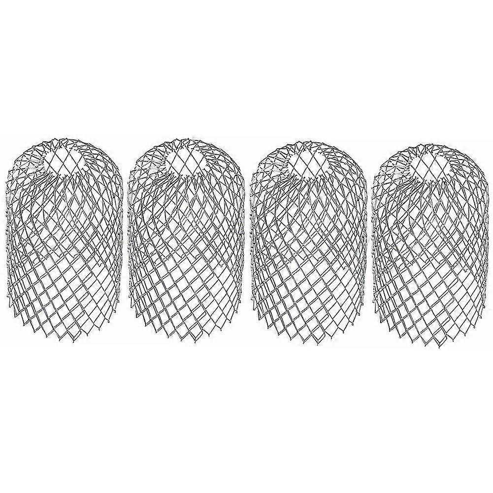 4pcs Gutter Aluminum Filter Strainer Stop Clogging Leaves Debris Filtering Net