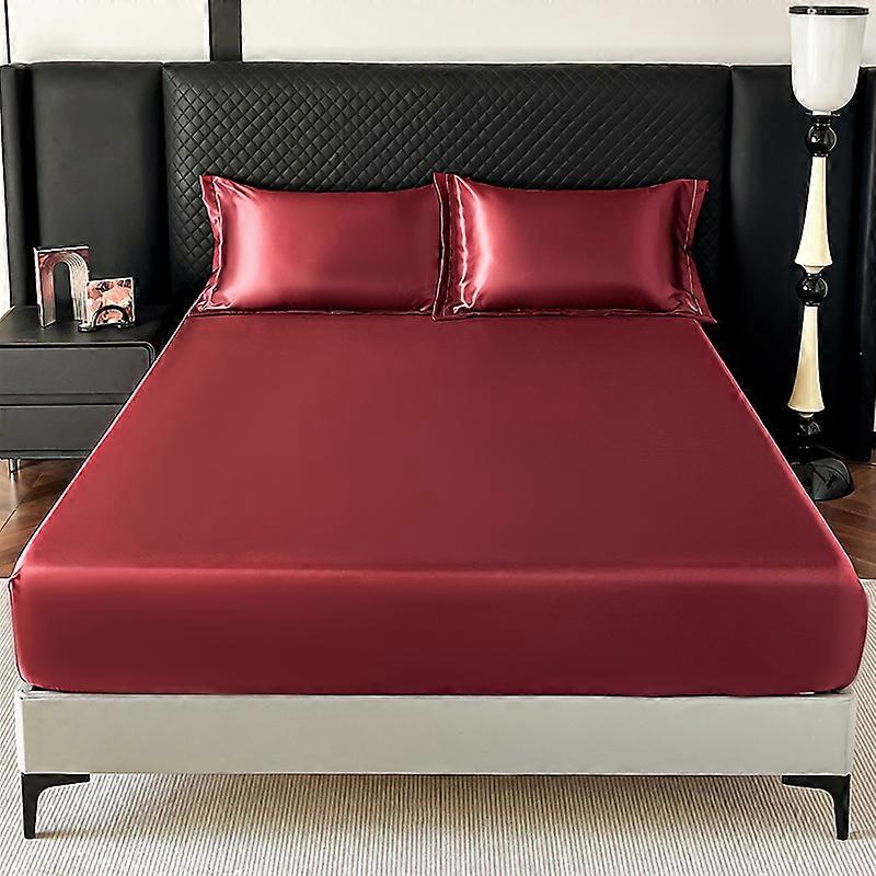 High - Quality Satin Bed Linens - Elastic Fitted Design in Elegant Colors