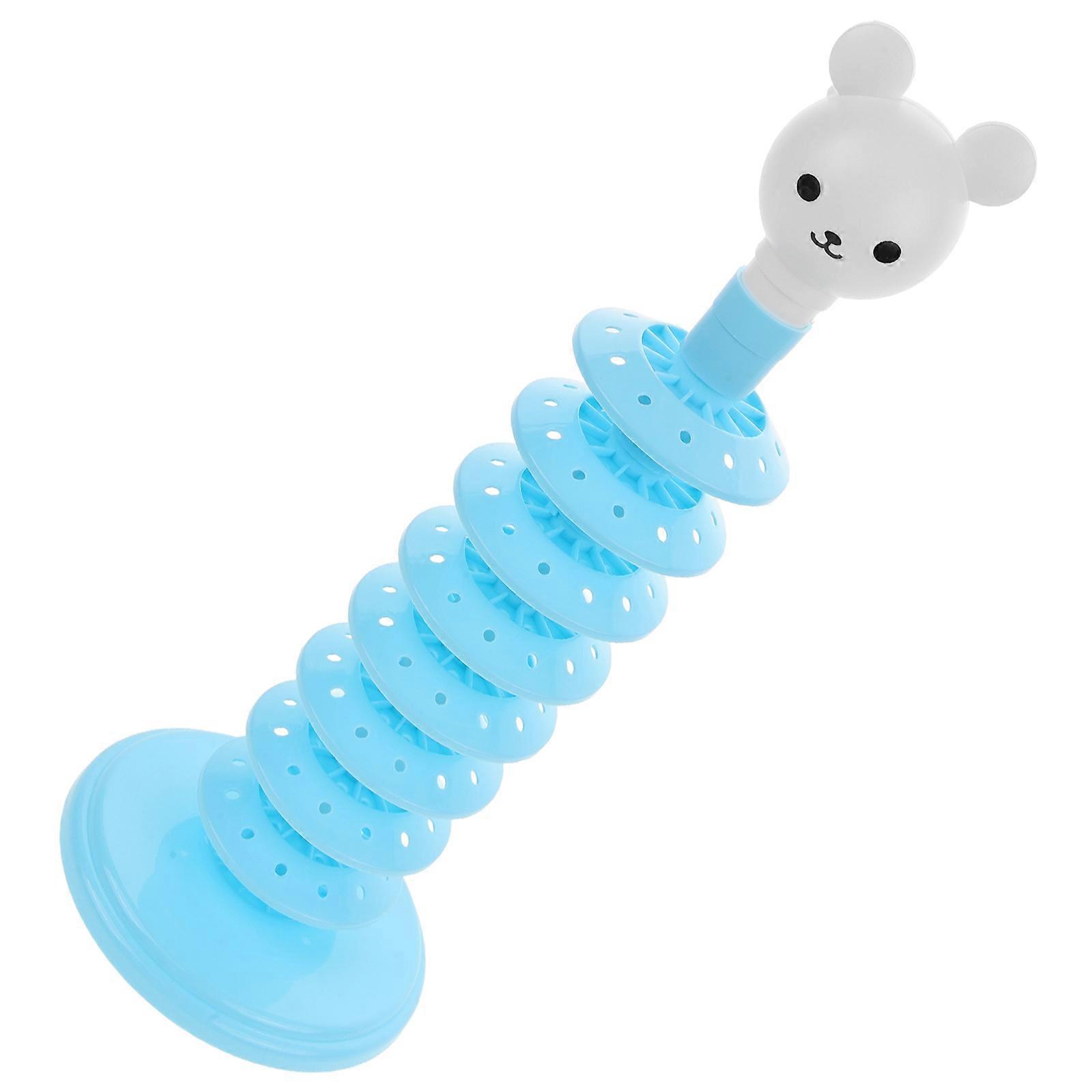 Candy Display Rack For Birthday Parties Four Pcs Circular Sky-Blue Plastic Stable Base Multi-Layer Structure