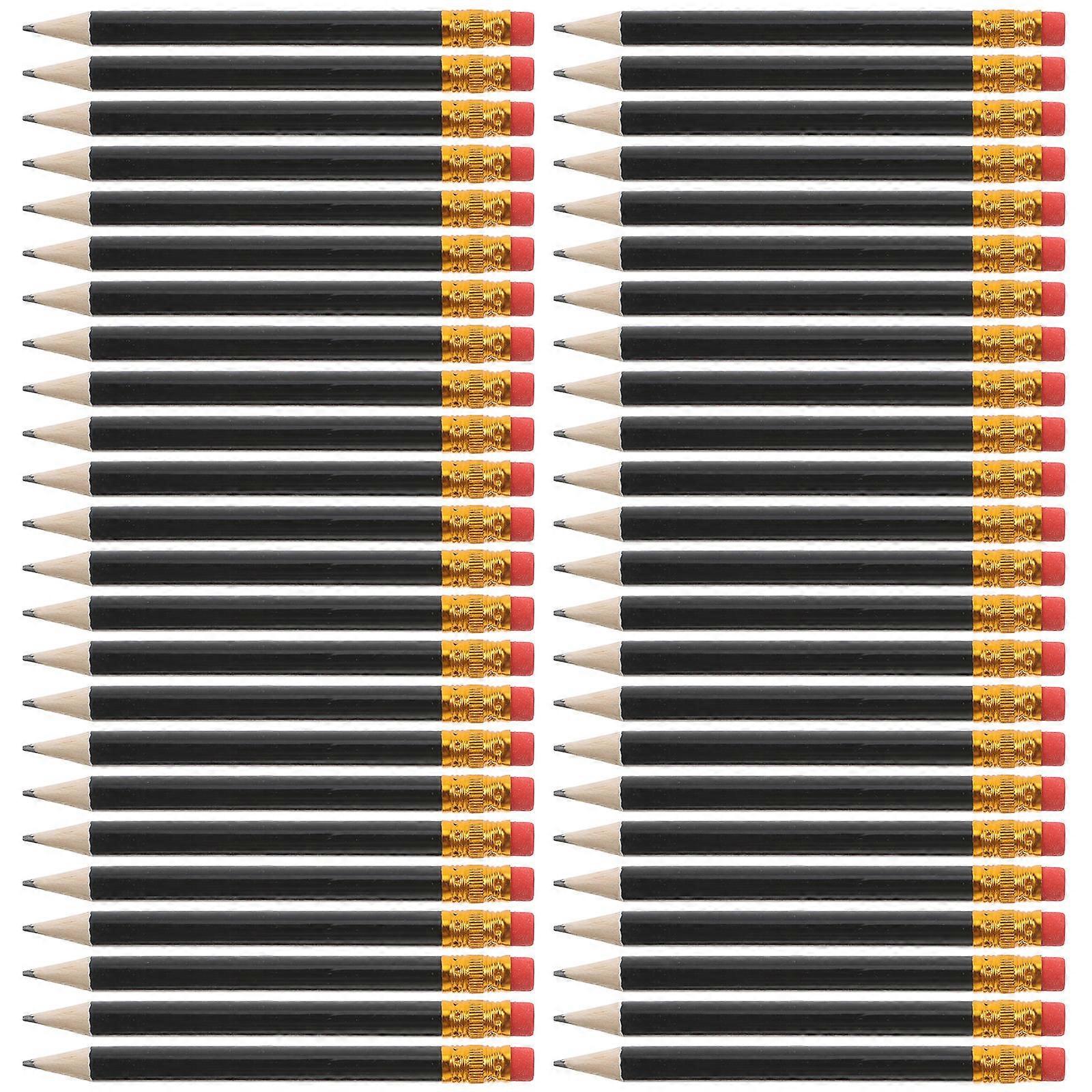 72pcs Multi Function Golf Pencils Small Short Half Wooden Mini Pocket Pencils for Drawing Writing HB