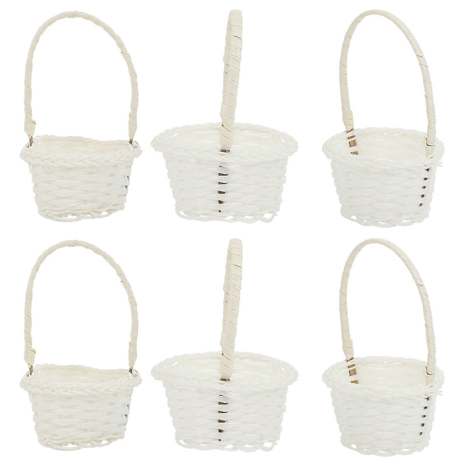 Woven Basket Set for Decoration with 1Set Mini Craft Baskets