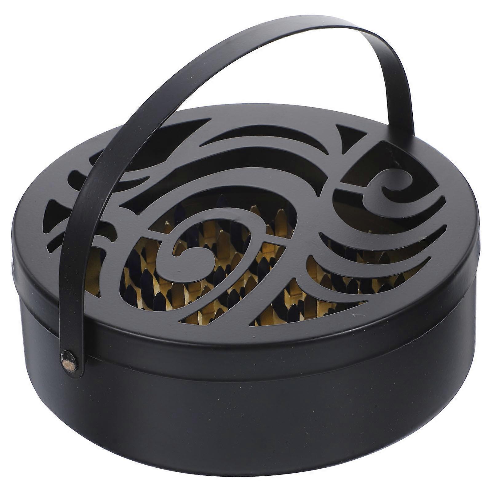 Fireproof Box Iron Holder for Coil Burning 1Pcs Portable Burner