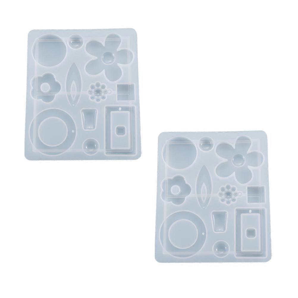 Flower Ear Ring Silicone Mold for DIY Craft Making 2Pcs Casting Tool