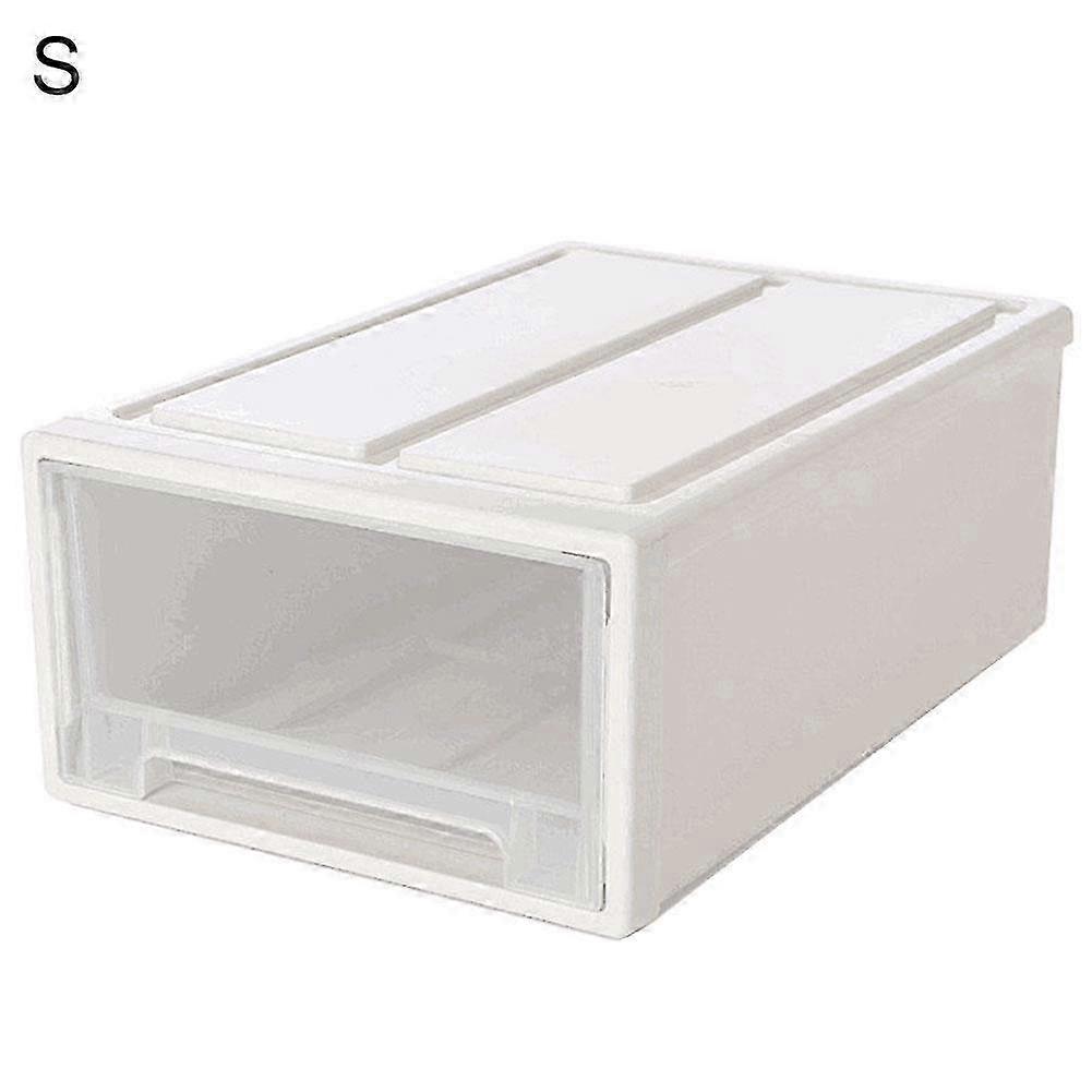 2025 Household Plastic Transparent Stackable Drawer Storage Box Container Organizer