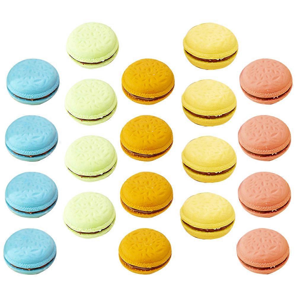 Educational Erasers for Kids Macaron Rubber 4 Boxes Cartoon Erasers