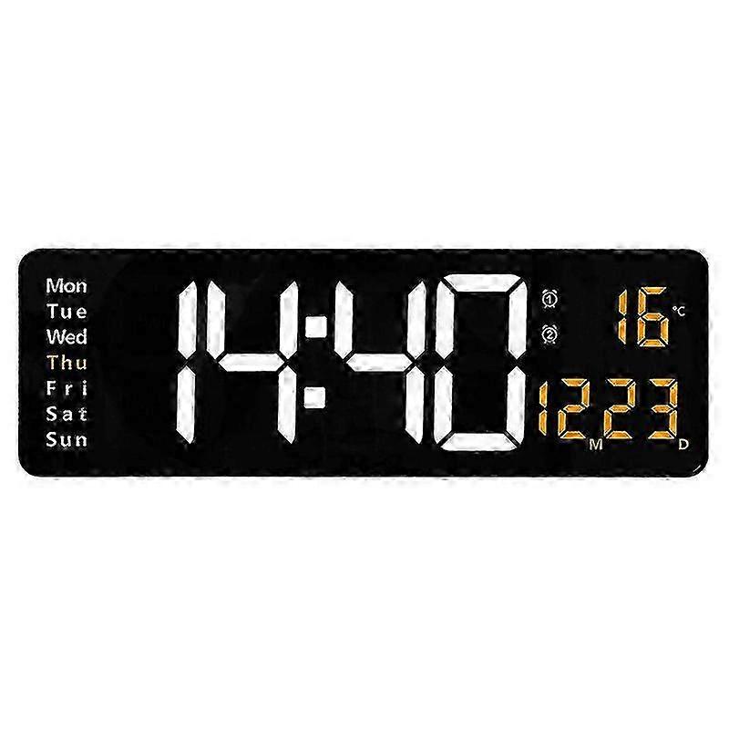 Clock Hanging Watch Table Clock Calendar Electronic Clock Intelligent Digital Clock with Remote Con 26s