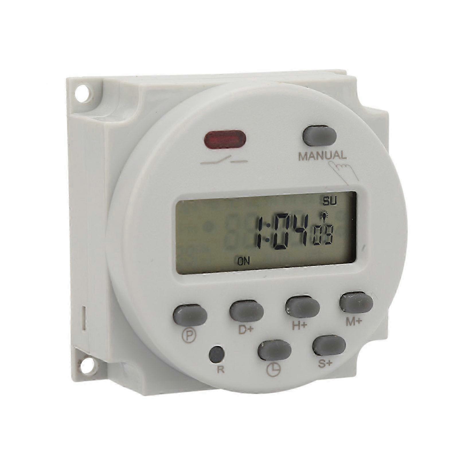 Small Type 7 Days Programmable Digital Displayed Timer Switch 1S~168h 5VA(5V DC) A-B 26-27s