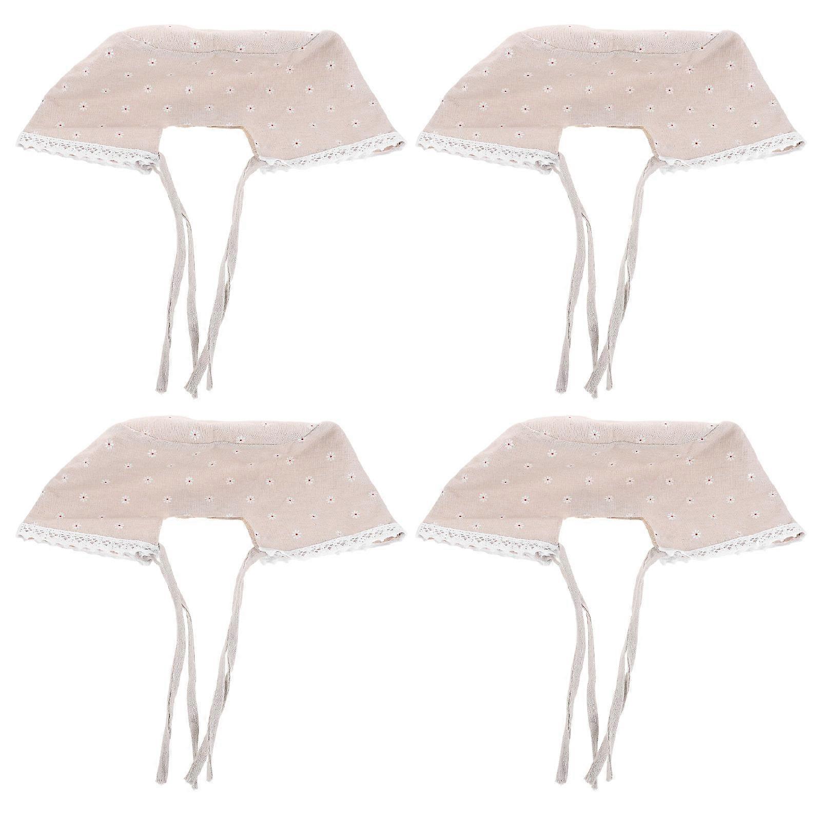 Basket Fabric Liner Replacement Fitted Basket Liners 4Pcs for Wicker Baskets