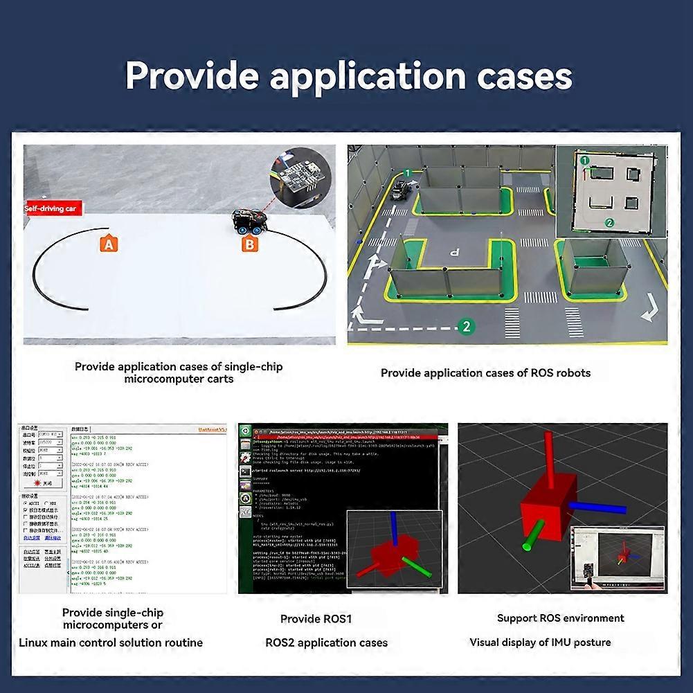 IMU High-Precision Attitude Sensor Module 10-Axis Support AHRS Attitude Calculation for ROS Robot