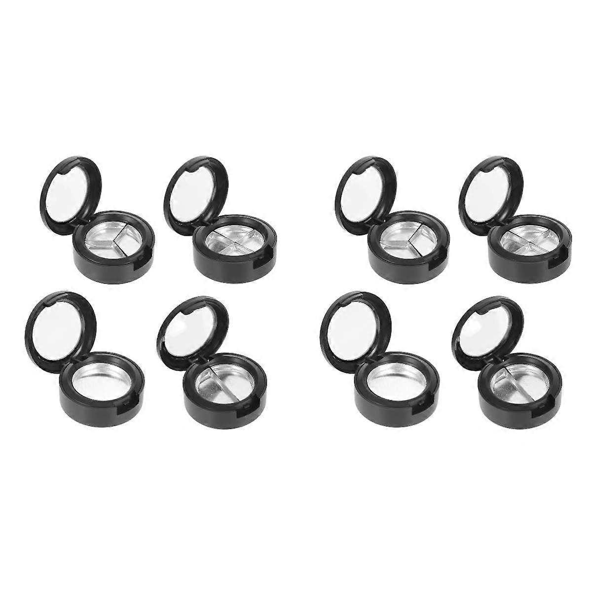 8 Pcs Empty Makeup Containers Compact Refillable Eyeshadow Palette Round Travel Cosmetic Pots