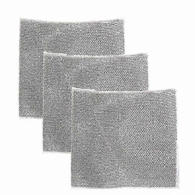 3-Pack Multi-Use Cleaning Rags for Kitchen and Dishwashing Tasks