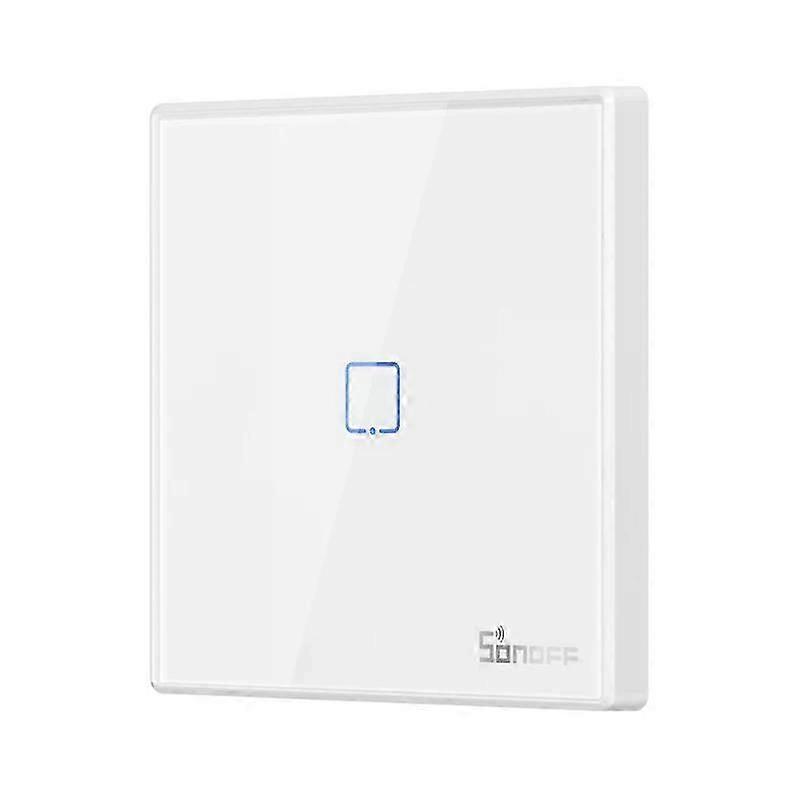 Smart WiFi Wall Switch Touch Glass Panel with RF Remote Control, Alexa and Google Assistant Compatible