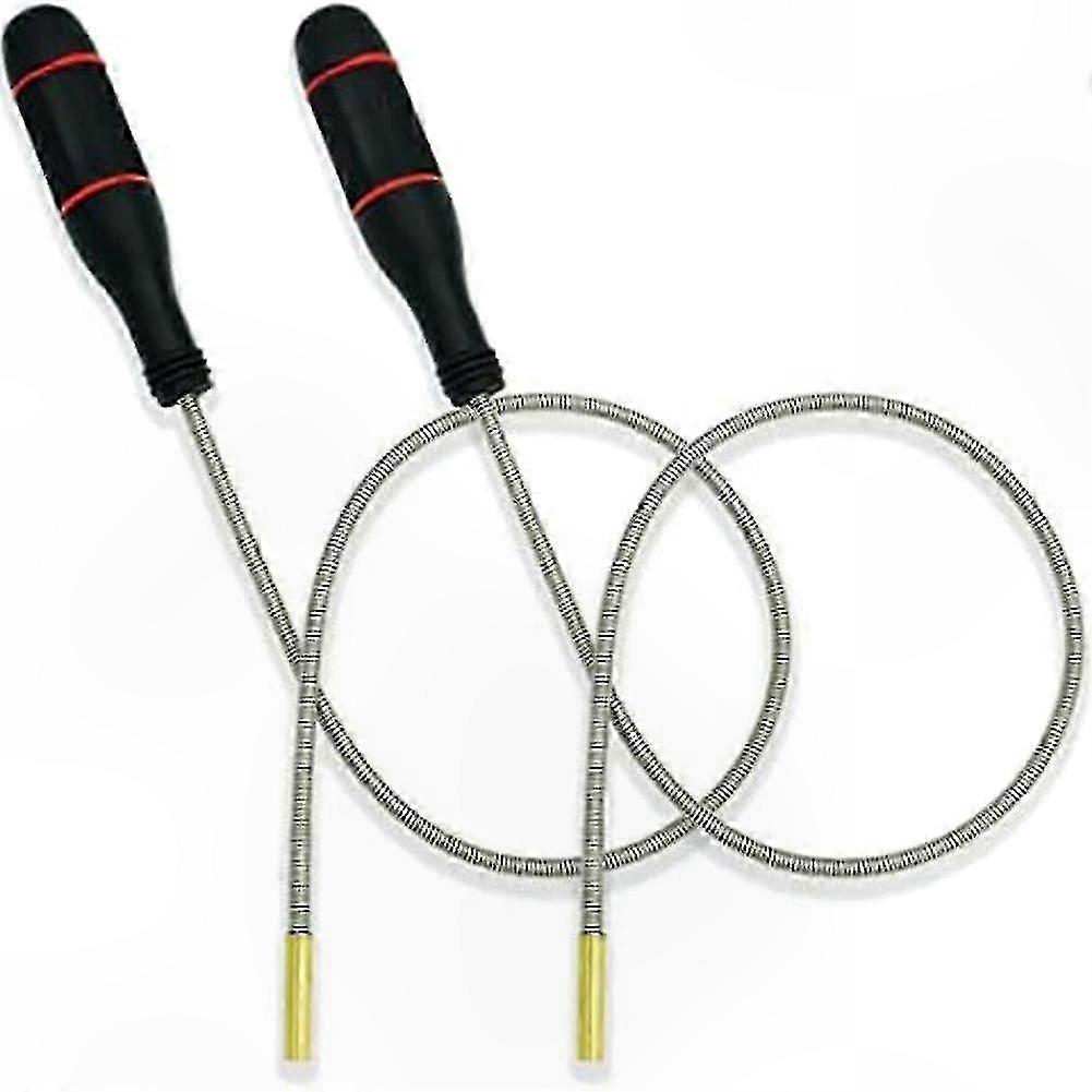 2-Pack Flexible Magnetic Retrieval Tool, 23.6" Bendable Snake Magnet for Tight Spaces