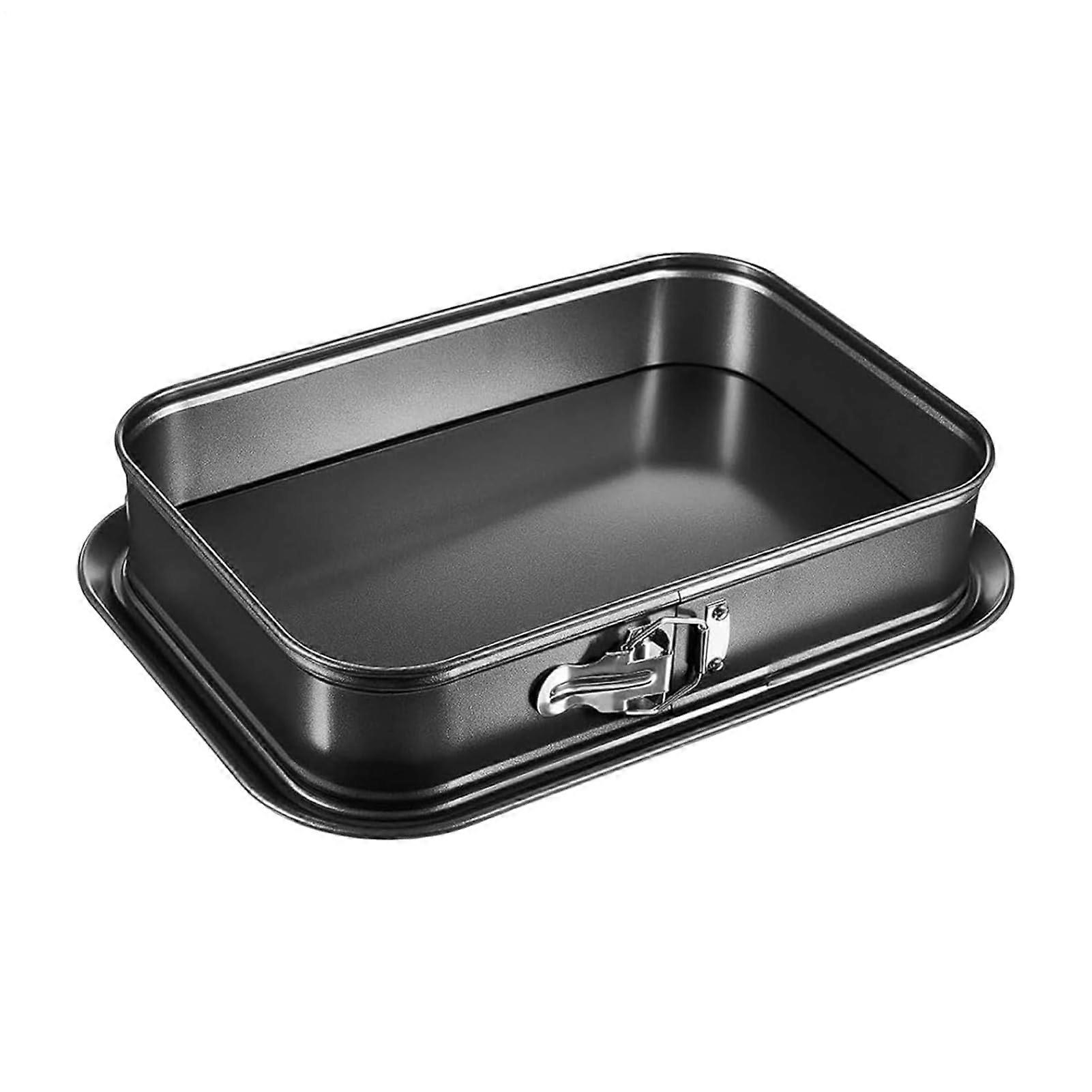 Non Stick Baking Pan Carbon Steel Rectangular Tray Large Capacity for Cheesecake Bread Brownies