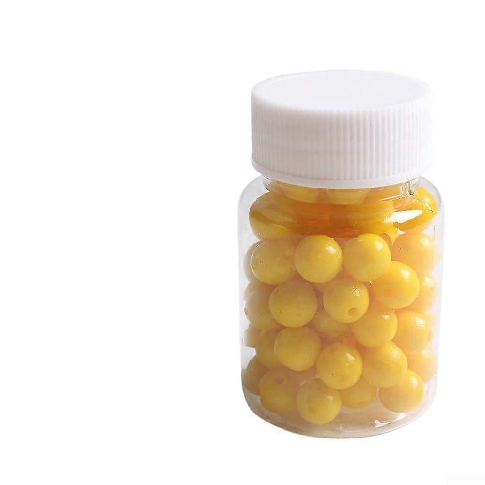 Fishing Bait Beads Corn Flavored Floating Lure Balls Soft Silicone Carp Yellow Multiple Sizes