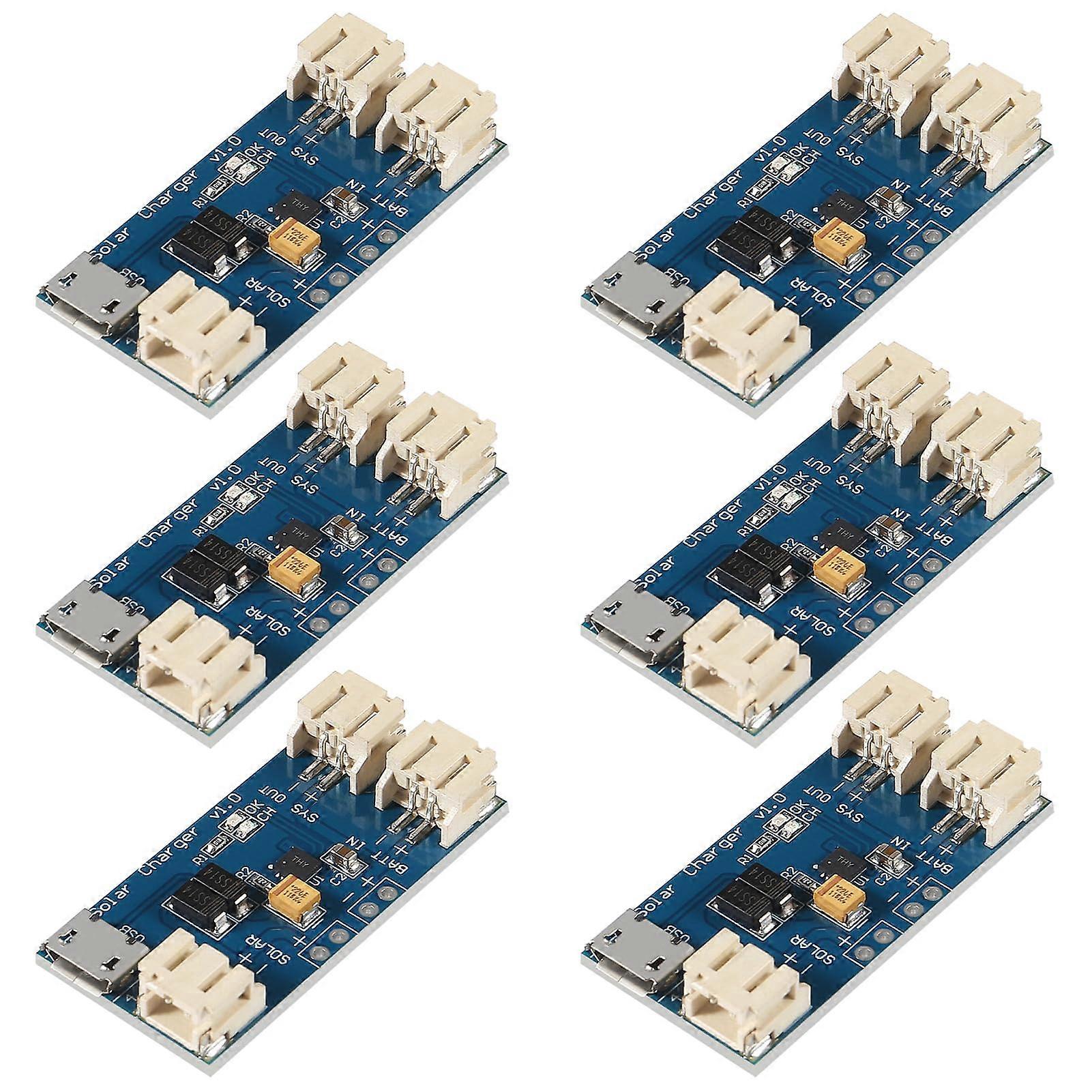 CN3065 Solar LiPo Charger Board 6pcs Efficient Micro USB Lithium Battery Charging Module