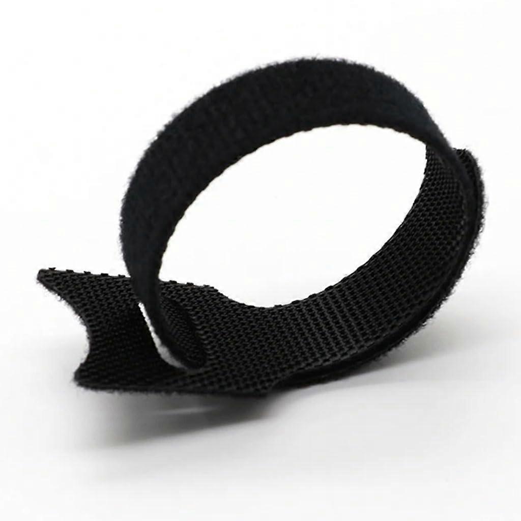 Reusable Nylon Cable Ties 150mm Adjustable Wire Management Straps Black Durable Hook and Loop (20 Pack)