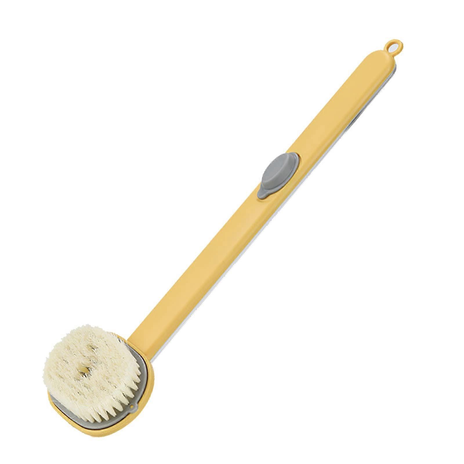 Long Handle Back Scrubber for Shower, Gentle Exfoliating Bath Brush for Elderly and Limited Mobility Users
