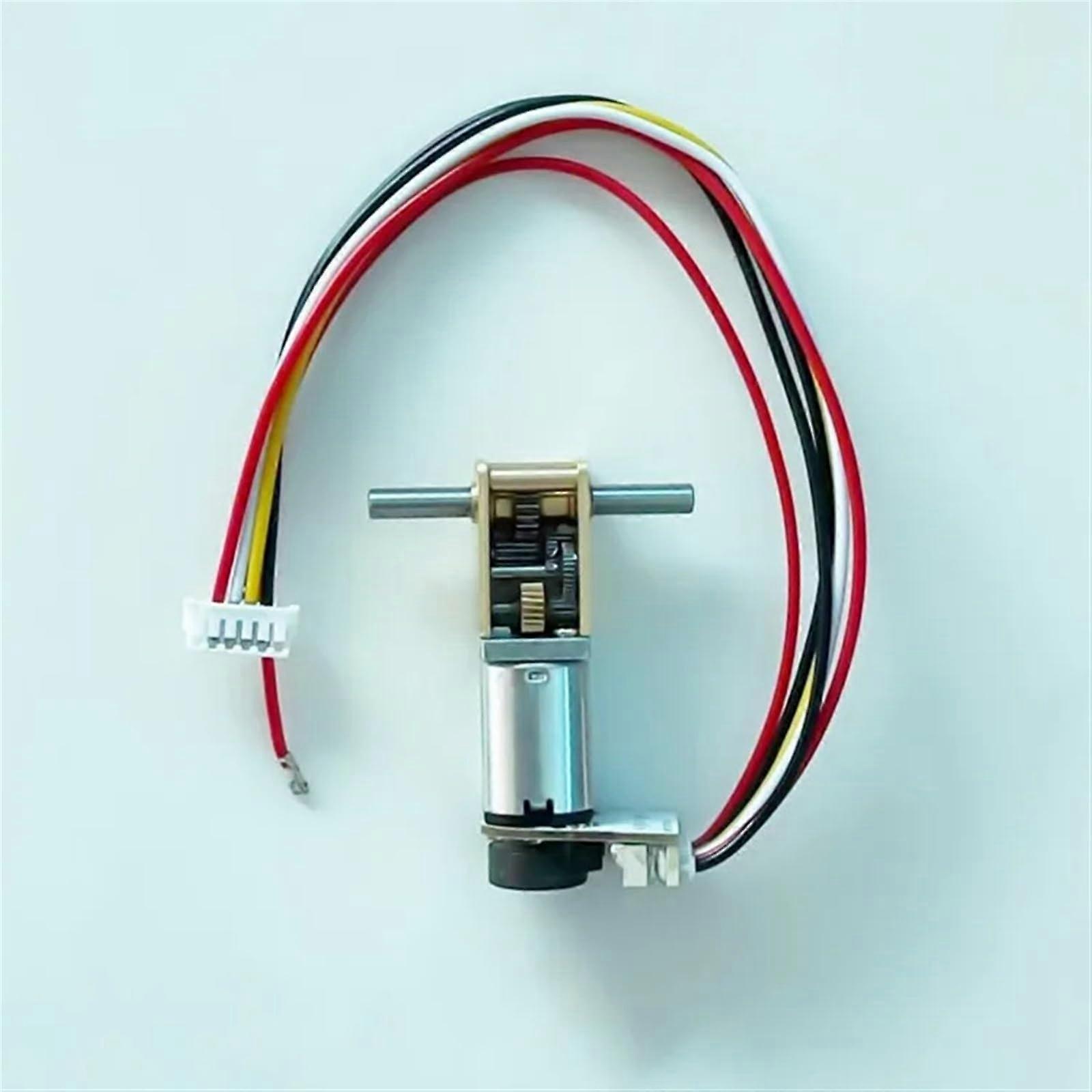 DC Worm Gear Motor with Encoder 68RPM Dual Shaft Design for Robotics N20