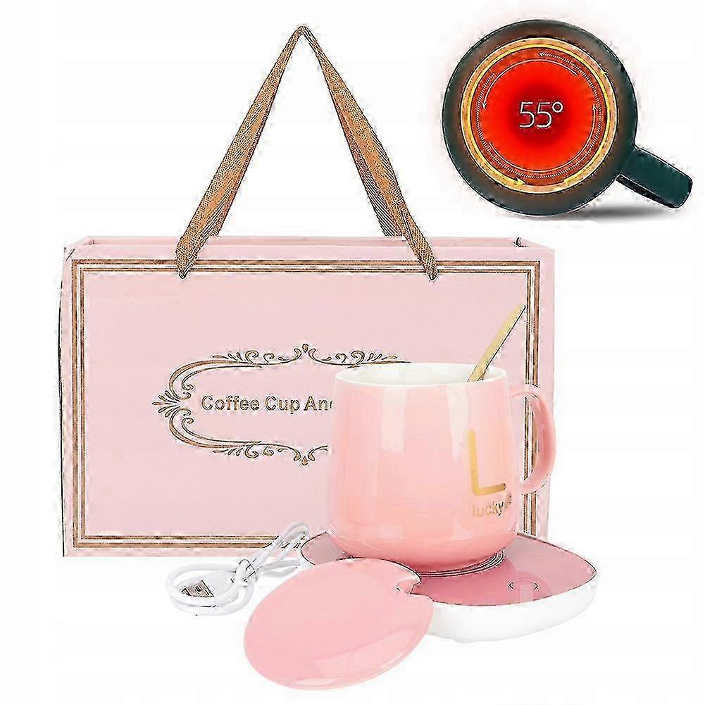 Coffee/tea Heater Set Mug Spoon Usb Cable Gift