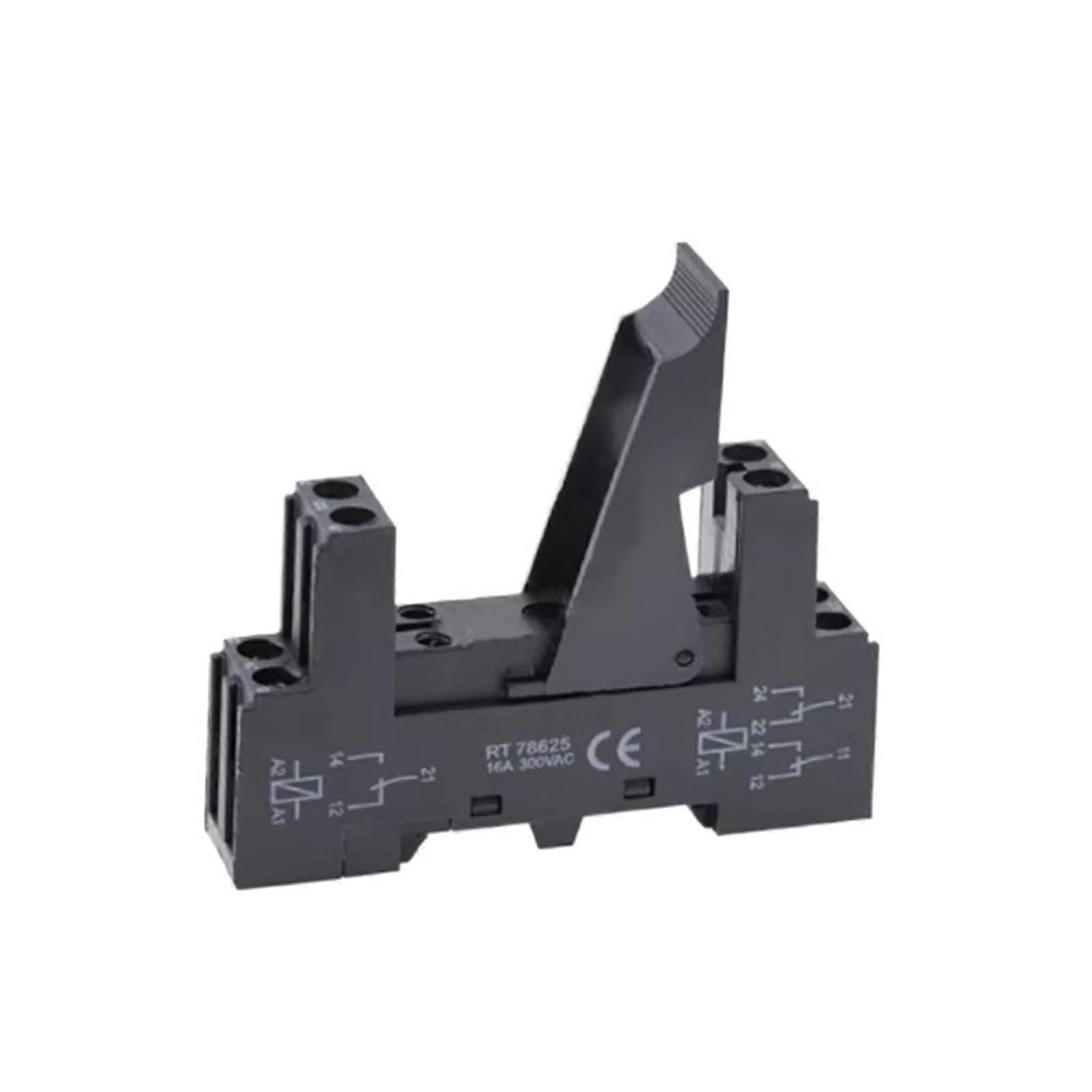 10pcs 8 Pin Relay Socket Base DIN Rail Mount for G2R2 JQX14F Universal Secure Connection
