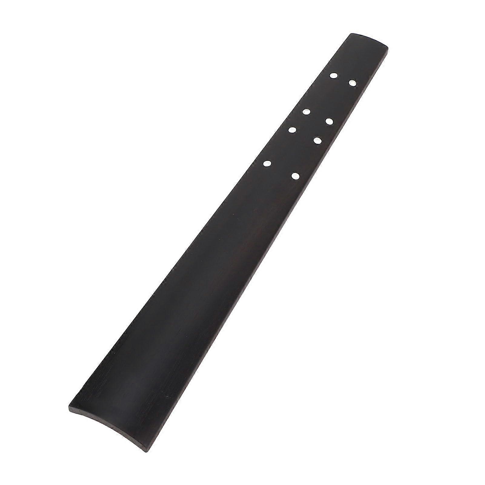 Ebony Violin Fingerboard 4/4 Full Size Replacement Part Durable Smooth Surface Easy to Install