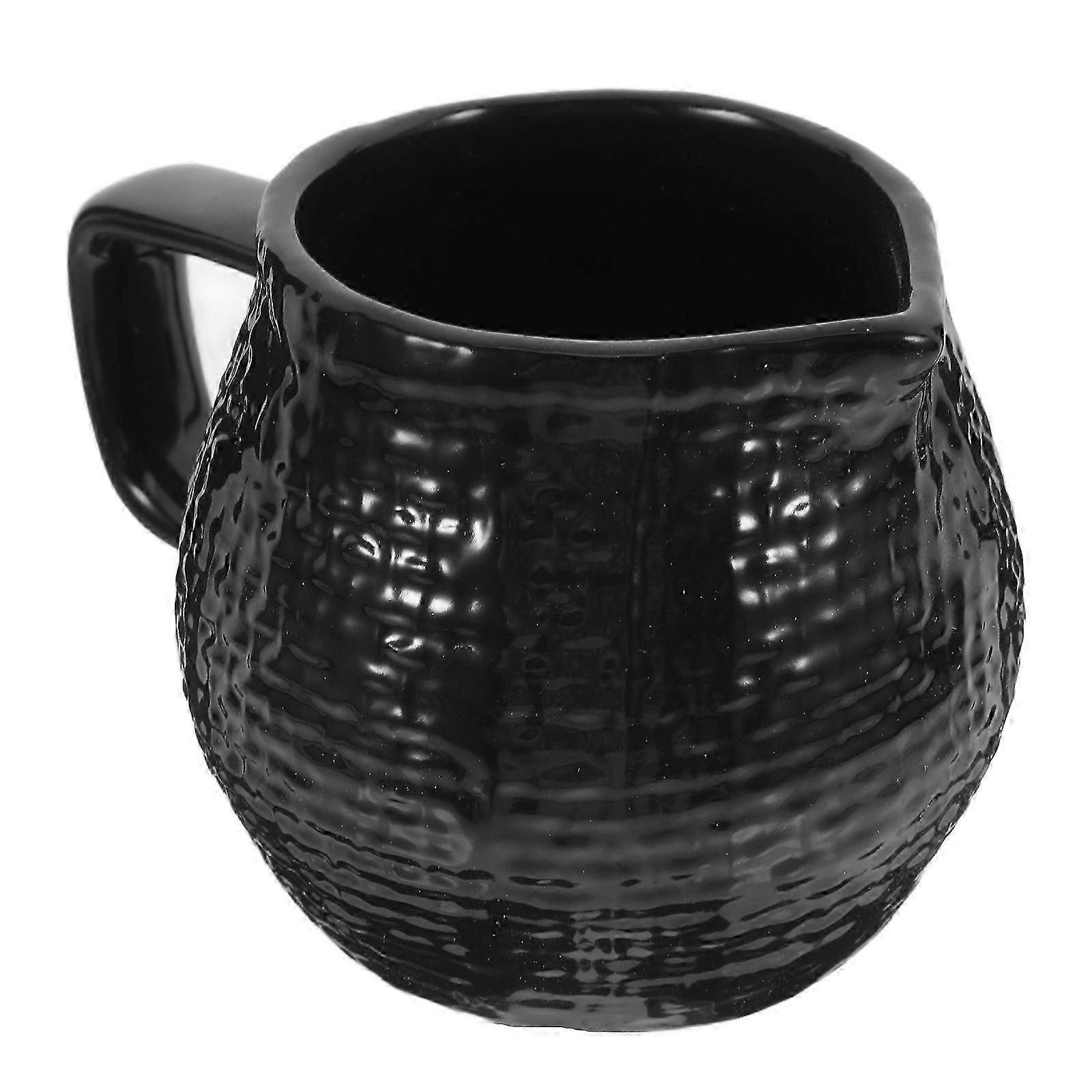 Ceramic Milk Jug with Handle for Frothing Cup