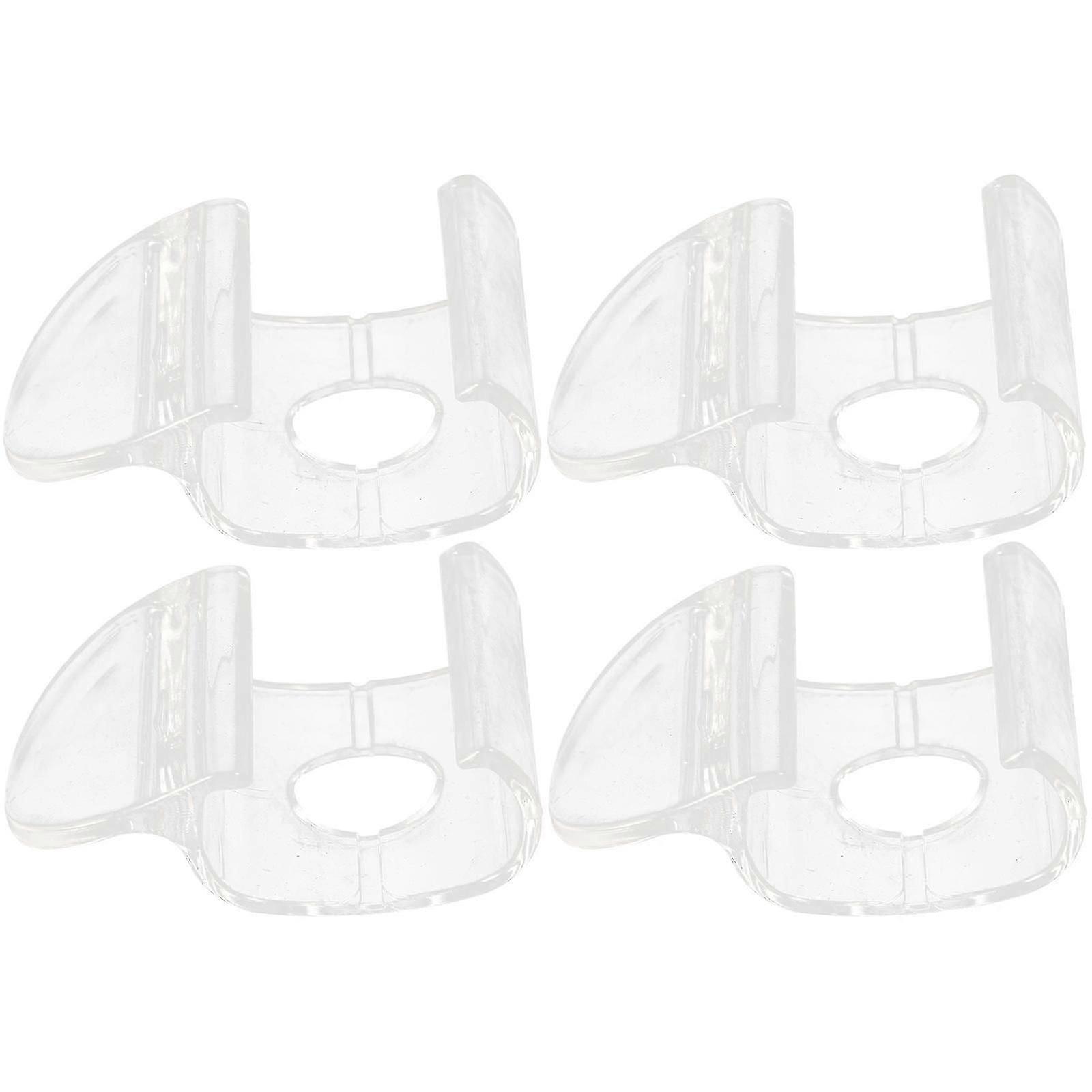 4pcs Cordless Shade Handles Roller Window Shades Pulls Transparent Blind Handles