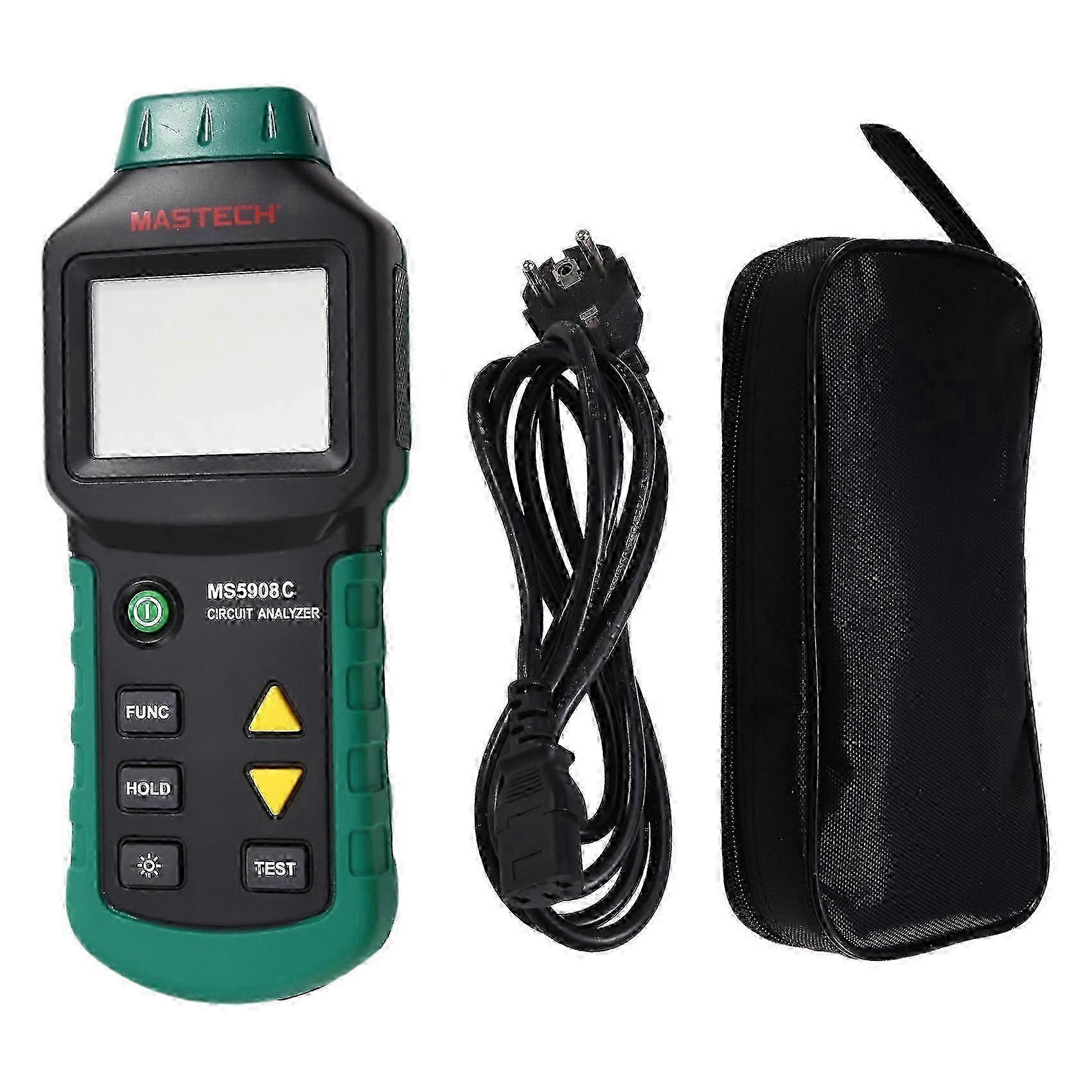 MS5908C LCD Circuit Breaker Analyzer RCD Tester EU Plug