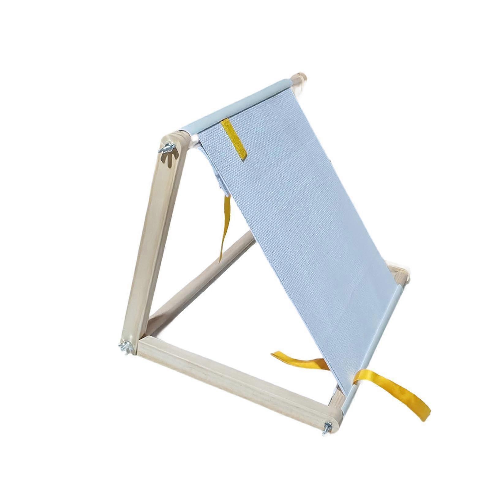 Adjustable Wooden Embroidery Hoop Stand for Table and Lap with Hands Stitching