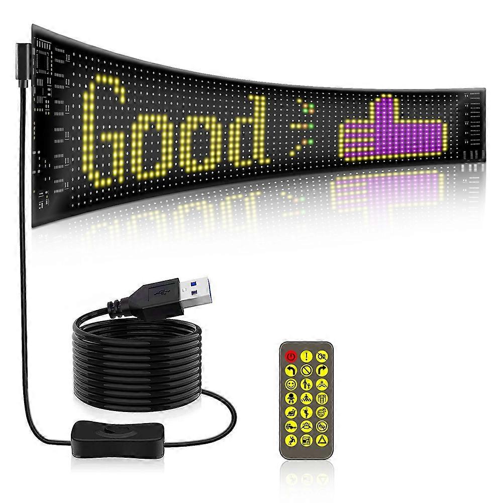 LED Matrix Panel Programmable Flexible Screen IP65 Display Animation Message Scrolling Sign APP Con
