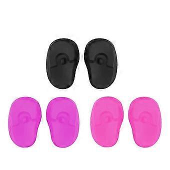 4-Pair Reusable Silicone Ear Covers for Hair Dyeing, Heat Styling, Shower Protection, Waterproof Ear Covers Suitable for Hair Dyeing and Shampooing